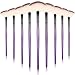 Maitys 9 Pieces Facial Fan Mask Brushes Soft Facial Applicator Brushes Tools for Peel Glycolic Makeup for Mud CreamPurple - Image 2