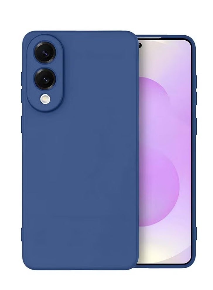 TIGER Samsung Galaxy S25 Edge 5G 2025 Premium Soft Liquid Silicone Case Cover – Navy Blue, Shockproof Protective Back Cover, Anti-Slip Grip, Microfiber Lining, Slim Fit, Matte Finish - Image 1