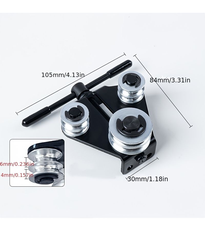 Black Brake Pipe Bending And Straightening Tool For Auto Repair - Image 1
