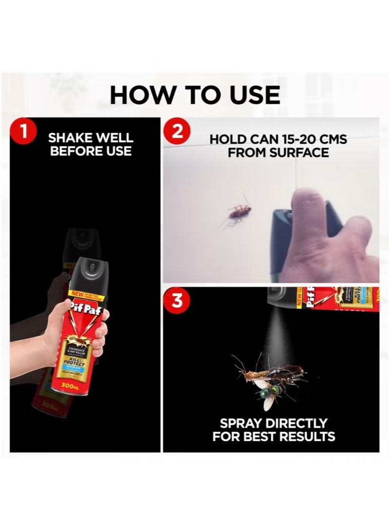 Pif Paf Cockroach And Ant Killer Insta Kill Odourless Killer Spray 300ml - Image 4