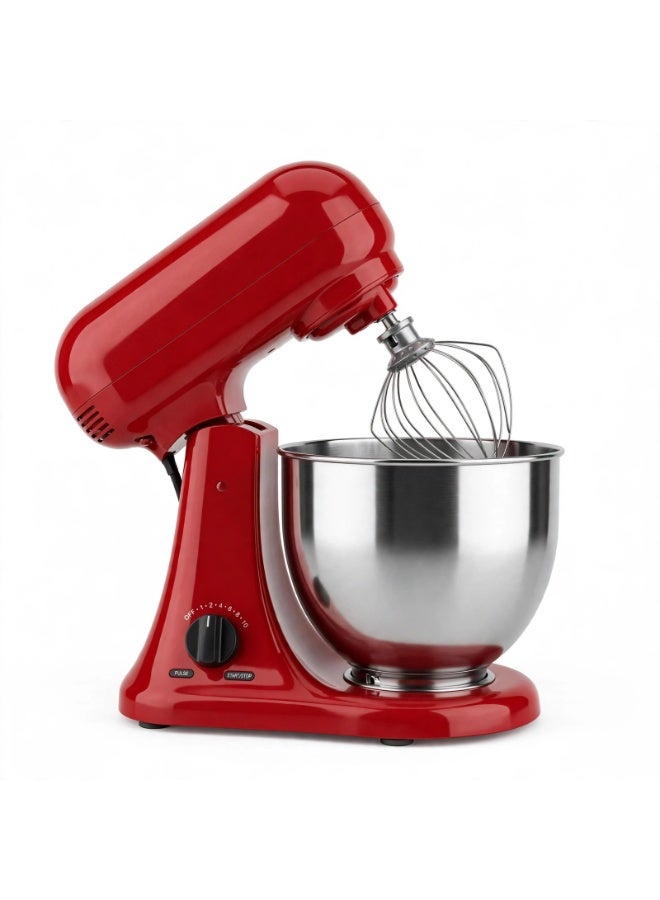 NOVA Stand Mixer With Steel Bowl NM-75WBS7 1100W 6L Large Capacity Electric Food Mixer With 6 Speed Control Pulse Function Stainless Steel Mixing Bowl Dough Hook Beater Whisk Tool For Professional Baking At Home - Image 1