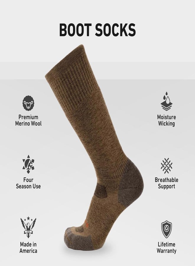 GRIP6 Everyday Merino Wool Socks - Lightweight Wool Hiking Socks - Warm Crew Socks for Men and Women - Cold Weather Gear - - Image 2