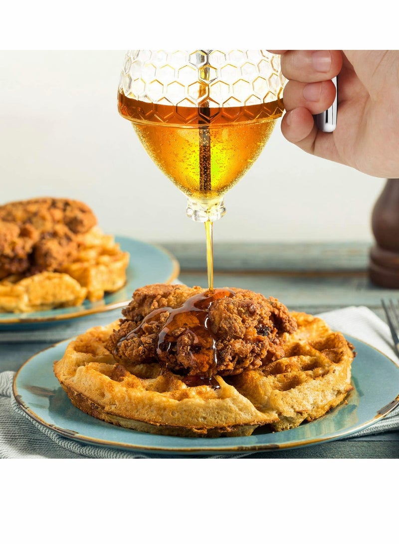 SOLARAE Honey Dispenser with Stand Honey Container - Image 2