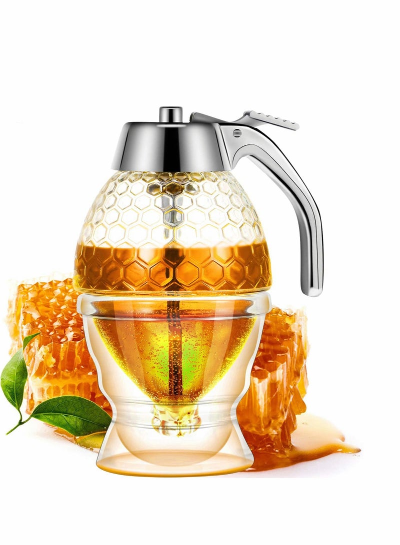SOLARAE Honey Dispenser with Stand Honey Container - Image 1
