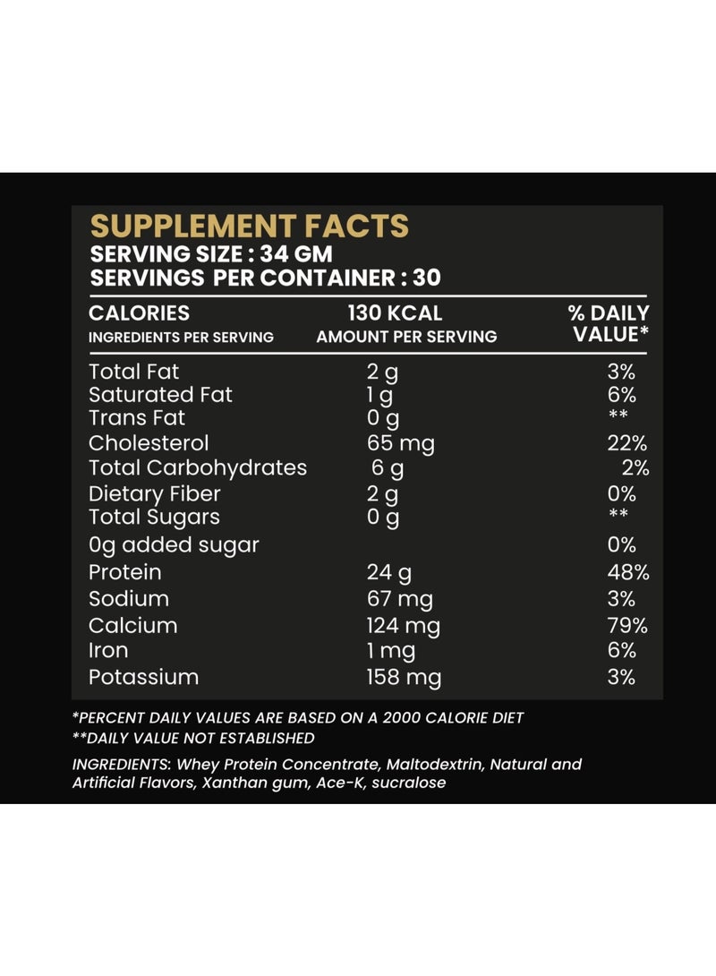 Watchme Whey Protein, Cookies and Cream Flavor, 30 Servings - Image 3