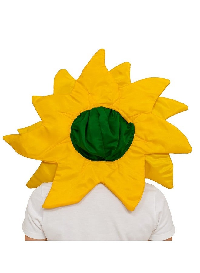 QuickBazaar Flower Face Fancy Dress Costume For Kids | Flower Headpiece Mask | Fancy Dress Costumes School Function & Theme Party (Yellow, 3-4 Years) - Image 2