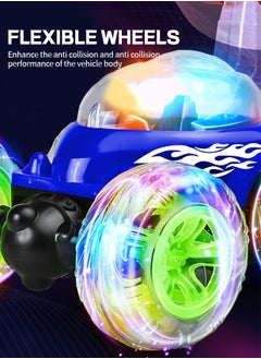 GROIC Remote Control Car, Stunt RC Car Invincible 360°Rolling Twister with Colorful Lights & Music Switch, Rechargeable Remote Control Car for Boys and Girls  - Image 4