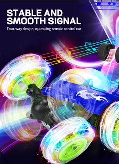 GROIC Remote Control Car, Stunt RC Car Invincible 360°Rolling Twister with Colorful Lights & Music Switch, Rechargeable Remote Control Car for Boys and Girls  - Image 2