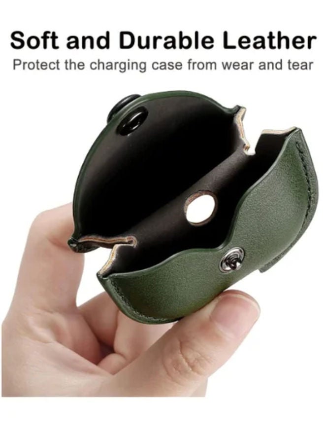 SHOPI AirPods Pro 2 Case Leather, Airpods Pro Leather Case Cover with Keychain Airpods Strap Compatible with Apple Airpods Pro 2nd Generation 2022 - Image 2