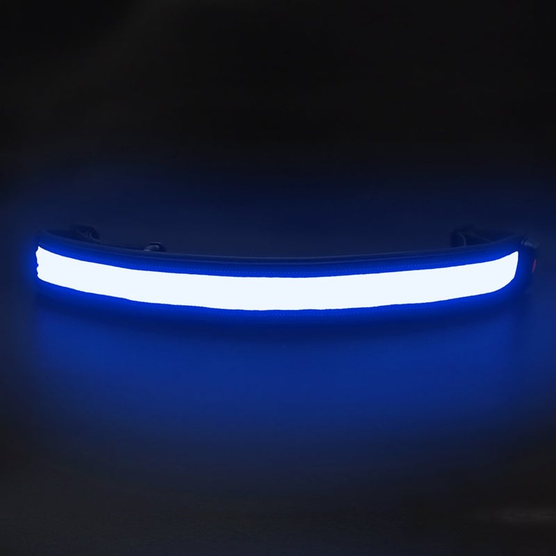 BSEEN LED Running Waist Belt - Rechargeable Reflective Gear Glowing Light Up Waistband Flashing Safety Light Belt for Runners, Joggers, Walkers, Pet Owners, Cyclists (Blue) - Image 4