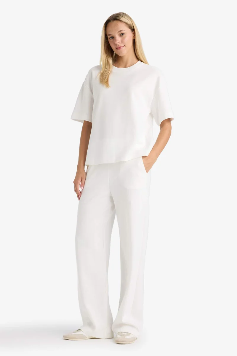 ديفاكتو Straight Fit Pockets Basic Sweatpants