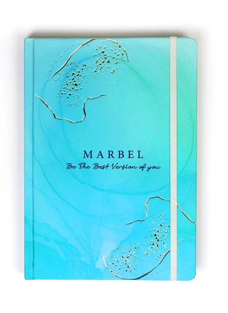 Borg El Arab Marble Printed Notebook A5 Size (Mint)  - Image 1