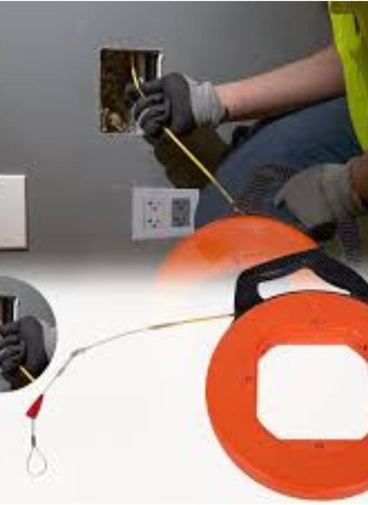KNP Fish Tape Wire Puller 60M Is A Tool Designed For Pulling Electrical Wires Through Conduits Or Other Enclosed Spaces.  - Image 3