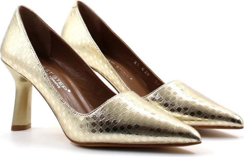 فاست ستيب Leather Women's Thin Heel Shoes 019Za21-638