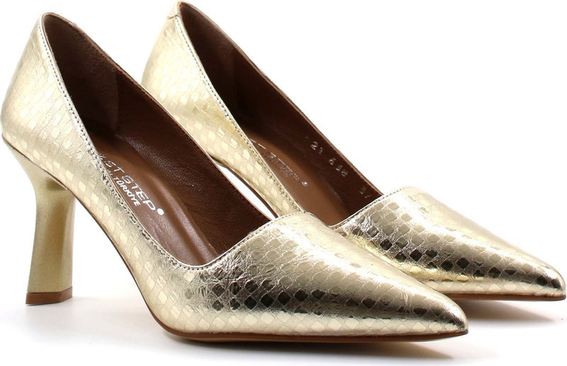Fast Step Leather Women's Thin Heel Shoes 019Za21-638  - Image 4