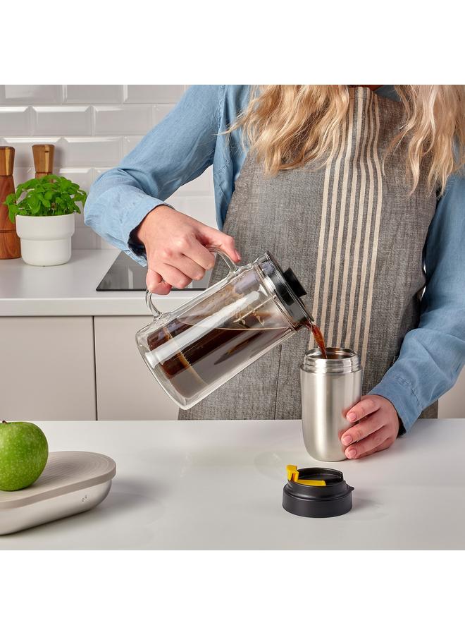 Zaboon Insulated travel mug, stainless steel/black, 35 cl - Image 3