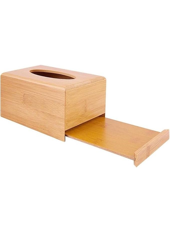 Wooden tissue box with a modern and classic design that holds about 550 tissues OM - Image 3