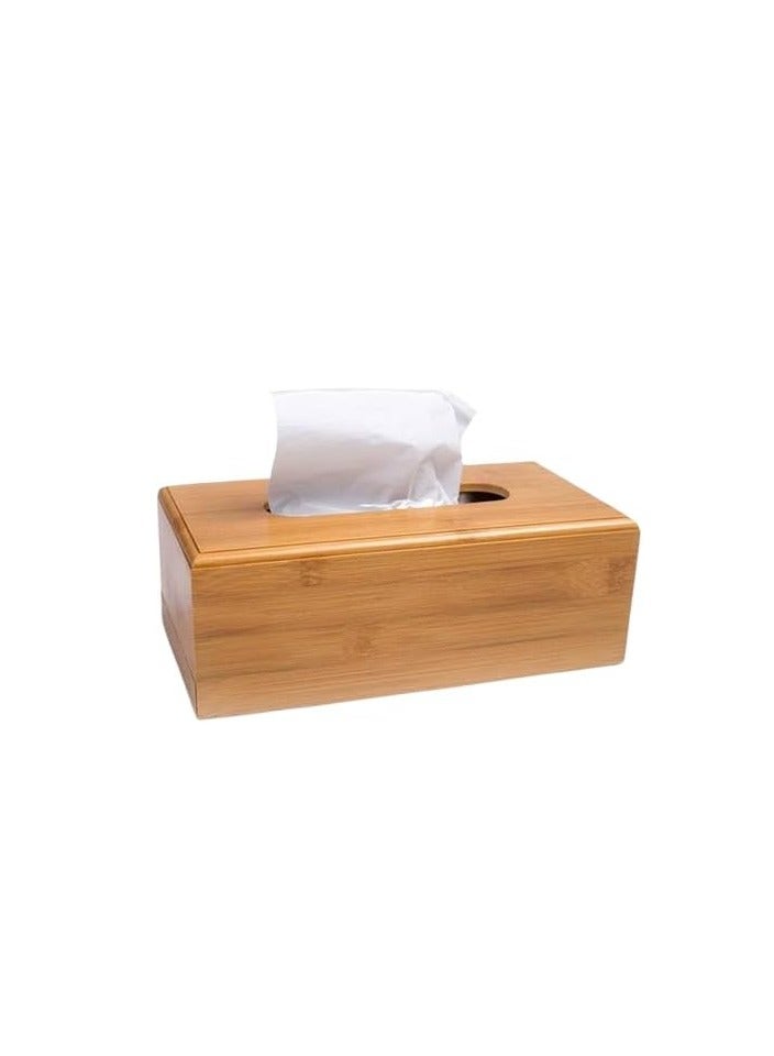 Wooden tissue box with a modern and classic design that holds about 550 tissues OM - Image 1