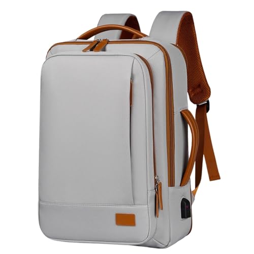 TOURTIER Stylish Laptop Backpack for Men & Women with USB Charging Port, Compatible Laptop 15.5-inch (GREY) - Image 1