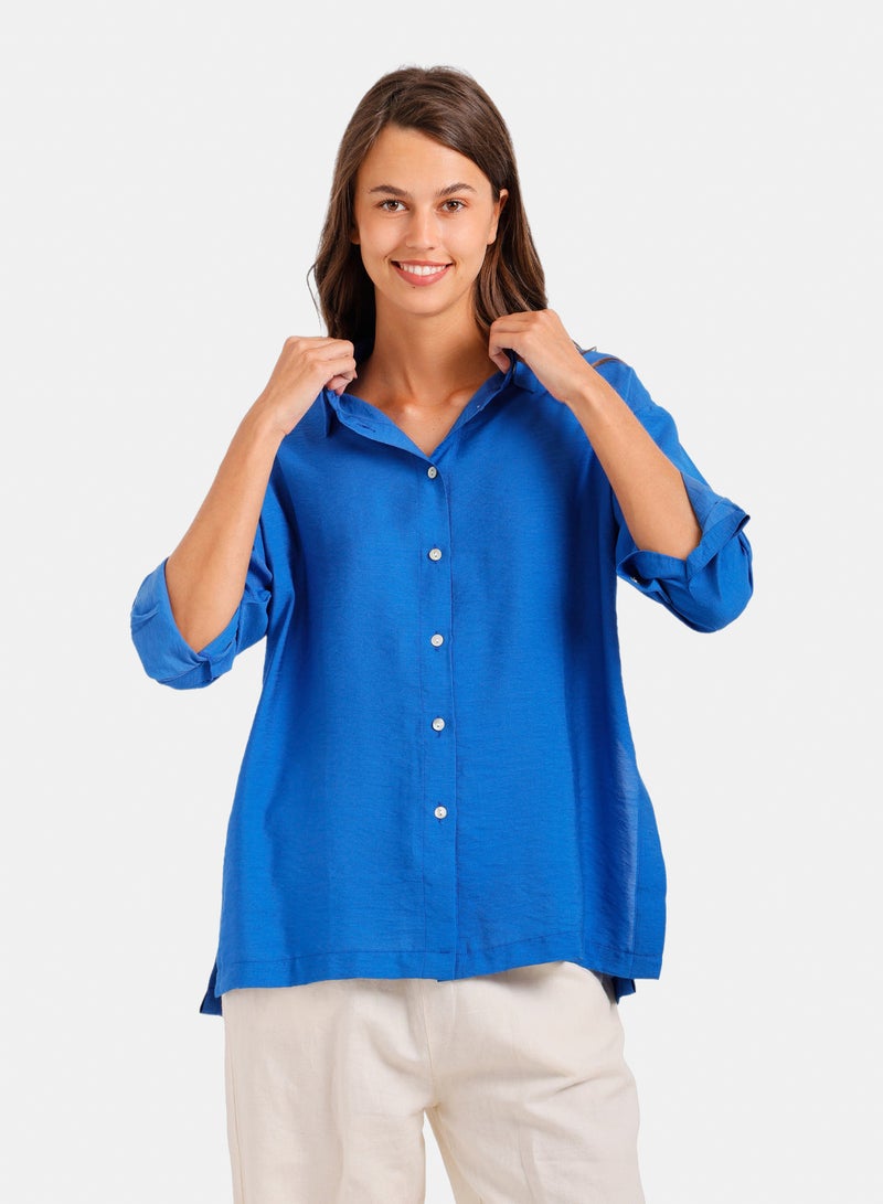 Carina Relaxed Crinkle Shirt - Image 1