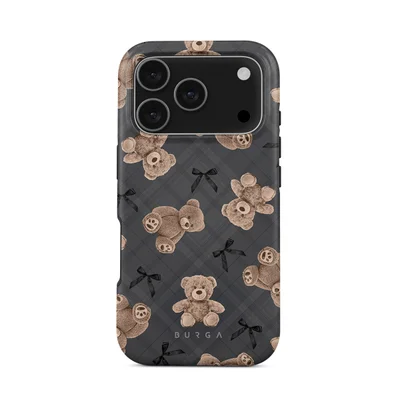 BURGA iPhone 17 Pro BFF Teddy Premium Case Compatible with Hybrid Dual-Layer Hard Shell + Silicone Protection - Scratch-Resistant Shockproof Mobile Cover