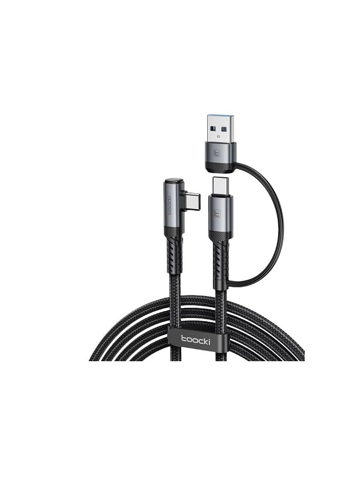 toocki - Toocki Oculus Quest Meta 2 in 1 Type A/C to Type C VR Link Cable - 16FT (5M) - Image 1
