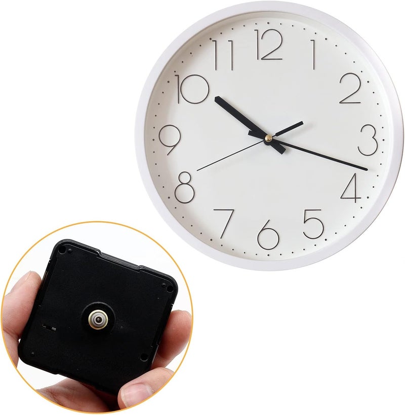 Suiwotin 1pc Clock Mechanism Replacement, 16.5mm/0.65 Inch Shaft Length Wall Clock Mechanism, Quartz Clock Movement, DIY Silent Movement Mechanism Replacement (Thread: 0.29"/7.5mm) - Image 4