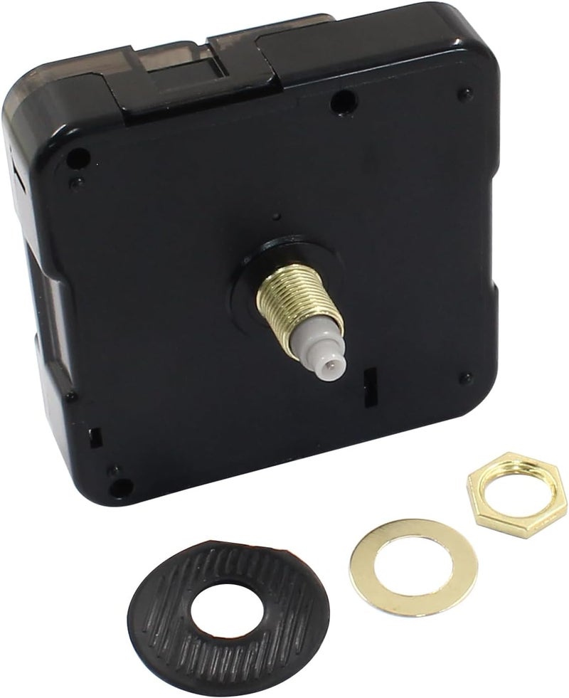 Suiwotin 1pc Clock Mechanism Replacement, 16.5mm/0.65 Inch Shaft Length Wall Clock Mechanism, Quartz Clock Movement, DIY Silent Movement Mechanism Replacement (Thread: 0.29"/7.5mm) - Image 1