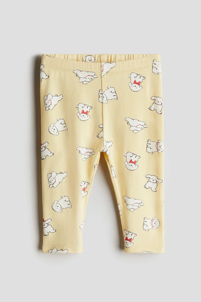 H&M Printed cotton leggings