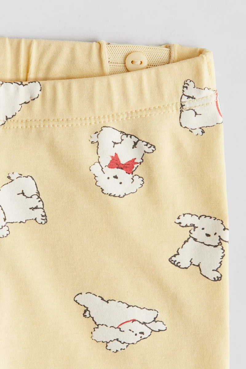 H&M Printed cotton leggings