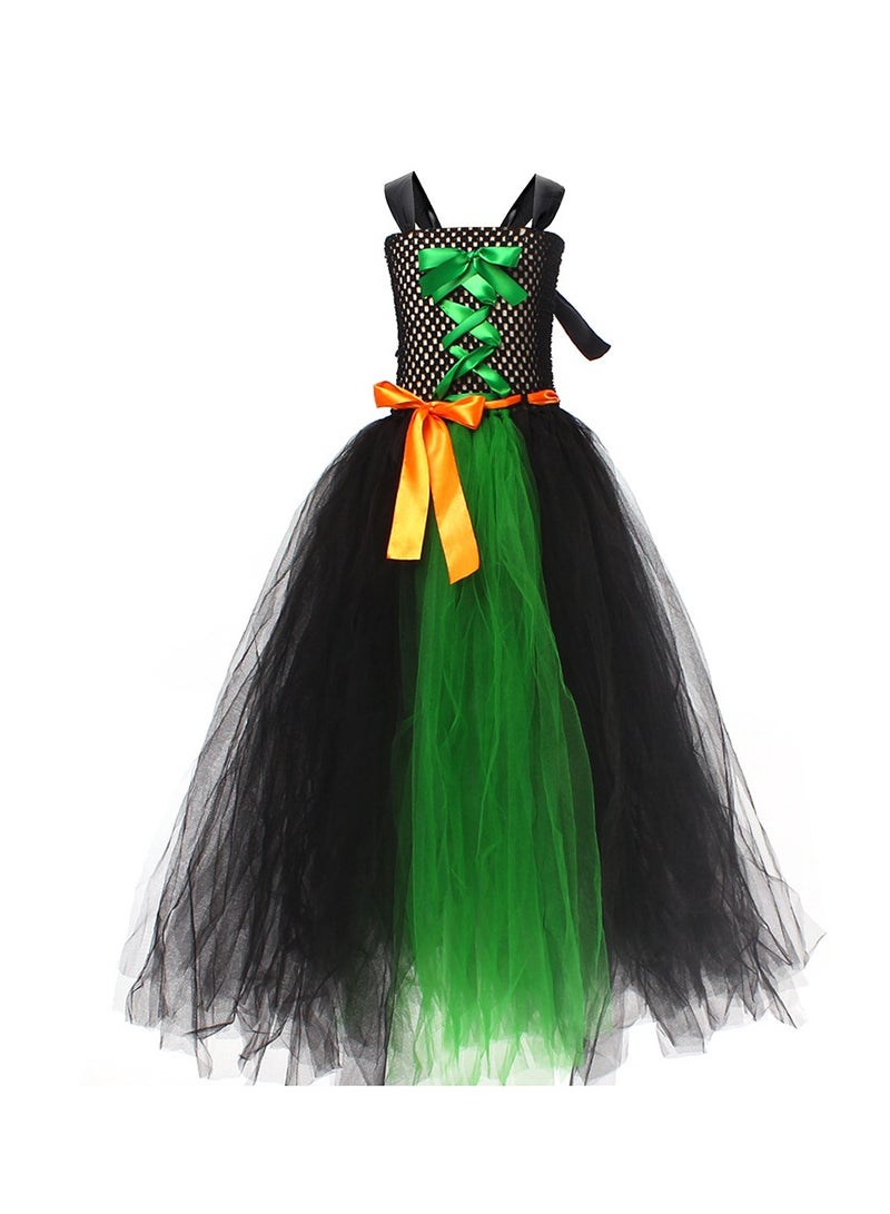 Four-Piece Set WitchDress Bat Sleeve Witch Dress Cosplay Girl Dress - Image 4