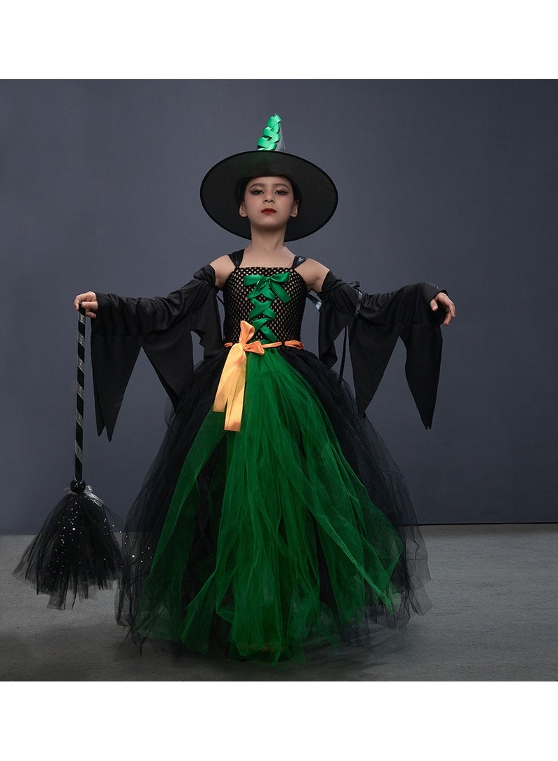 Four-Piece Set WitchDress Bat Sleeve Witch Dress Cosplay Girl Dress - Image 2