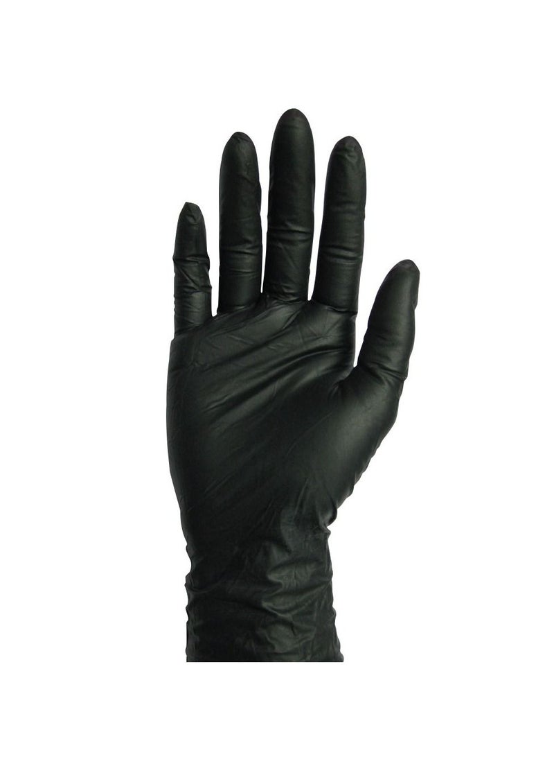 Diva Black Latex Gloves - Medium |100 Pcs 