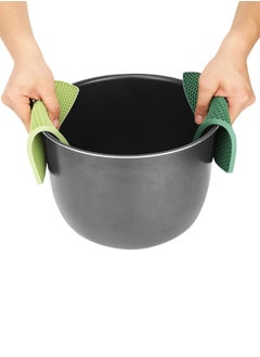 AL SANIDI Silicone Hot pot holder, Green, Size 17.5*17.5 Cm  - Image 2