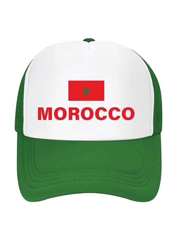 قبعة رياضية مغربية مع قفل بلاستيكي قابل للتعديل للرجال والنساء - Image 1