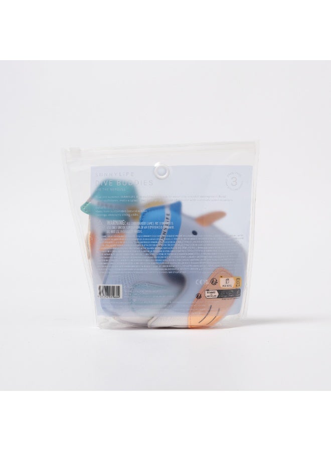 SUNNY LIFE Dive Buddies – Sid the Seagull Multi Set of 3 | Fun Pool Diving Toys for Kids | Summer Swim Training & Water Play Accessories - Image 2