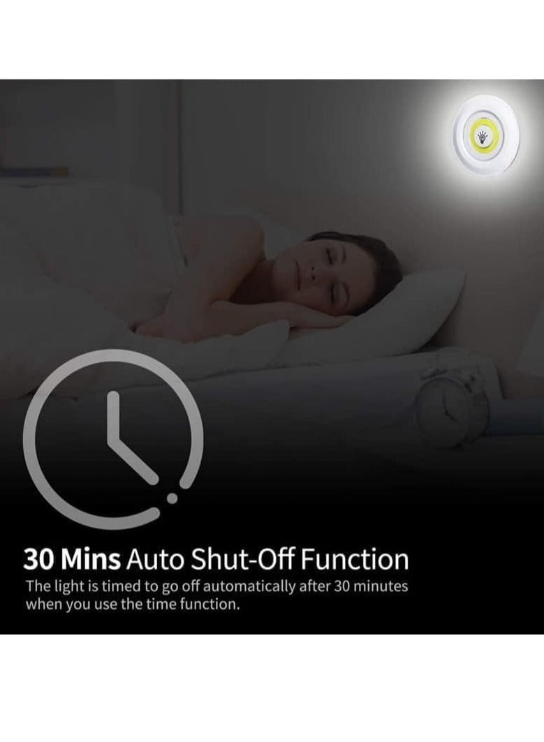 ELTRAZONE LED Puck Lights with Remote Control - 3 Pack Wireless Battery Operated Stick-On Lights for Under Cabinet, Closet, Bedroom, Kitchen – Dimmable LED Lights with Timer, Adjustable Brightness, Easy Installation & Energy Efficient  - Image 5