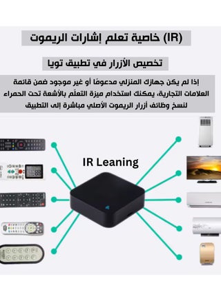 Lumive Universal WiFi Smart Voice Control – IR & RF 433/315MHz – Compatible with Alexa, Google Assistant, Siri – via Tuya App – Black - view 4
