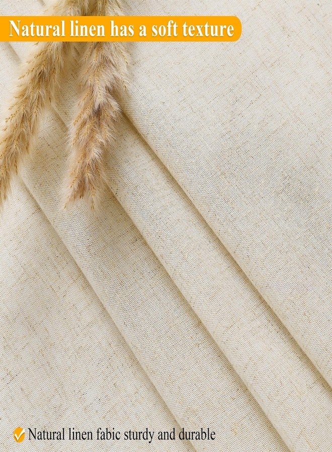Jowels No Hooks Linen Textured Shower Curtain with Snap-in Fabric Liner Set,Beige Hotel Luxury Decor Shower Curtains for Bathroom with See Through Top Window,Water Resistant Fabric,72Wx75L,Cream - Image 2