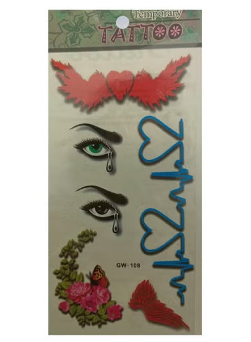 تاتو مؤقت اشكال مختلفه ملونة جذابه - Image 2