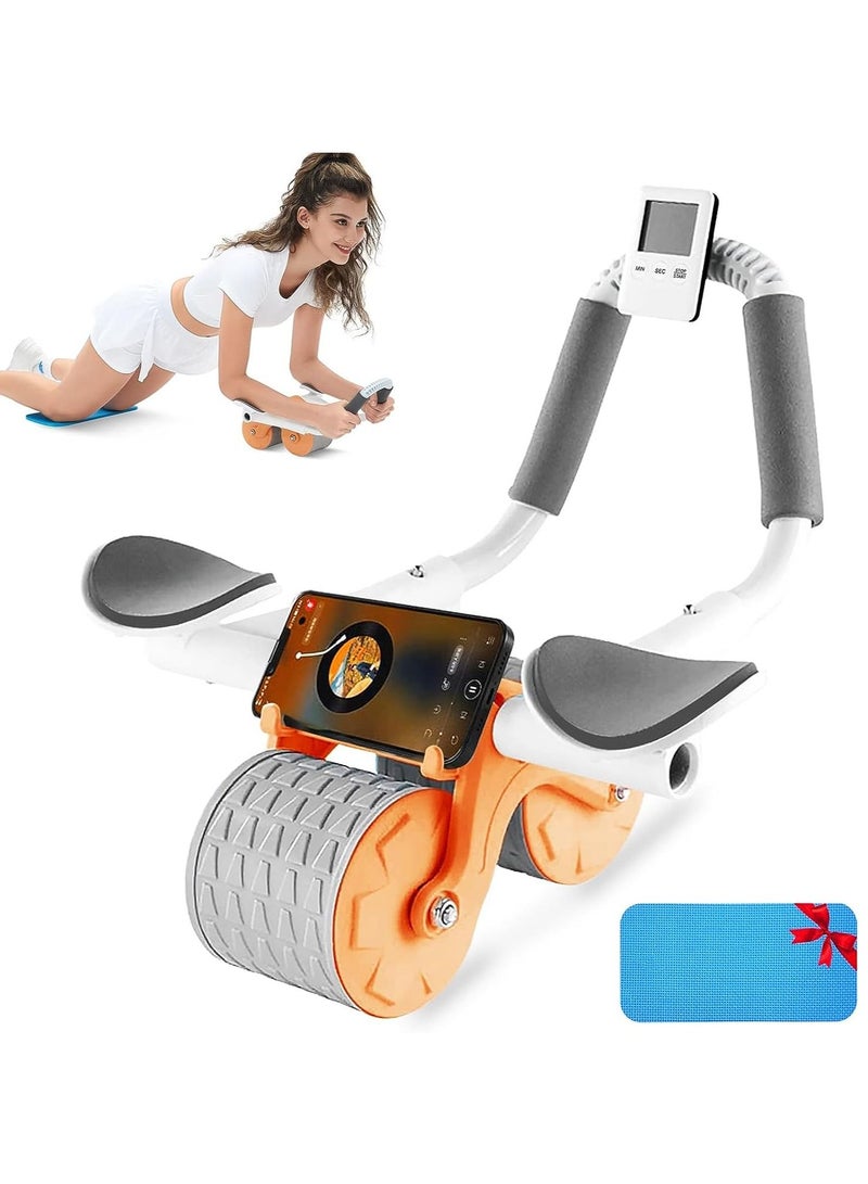 DubaiGallery Ab Abdominal Roller Wheel With Elbow Support Core Strength Training For Abs Workout Exercise Wheels For Home Gym, Fitness Equipment For Core Workout With Knee Pad Accessories - Image 3