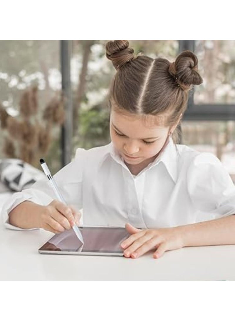 ليفيلو Skystick Universal ومتوافق مع قلم iPad Stylus، سنون قابلة للاستبدال، رأس متدفق للاستخدام العالمي، رفض راحة اليد، أنبوب من سبائك الألومنيوم، نصيحتان إضافيتان، وضع الاستعداد لمدة 6 أشهر، نوم تلقائي - أبيض - Image 4