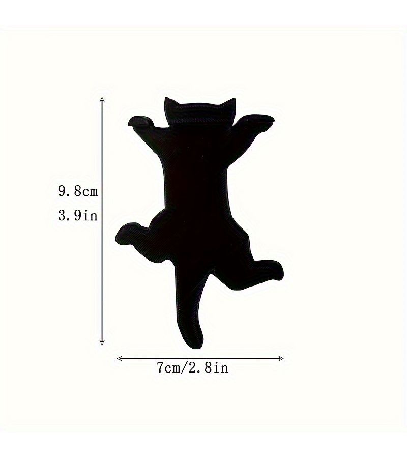 Retro Black Crawling Cat Door Frame Decoration Hardwood Animal Theme - Image 5