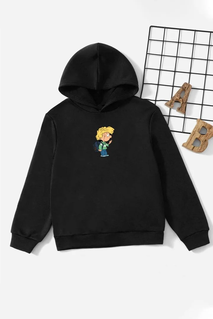 ONLYTRENDWEAR Kids Cedric Printed Sweatshirt 3-4 Years Old Black