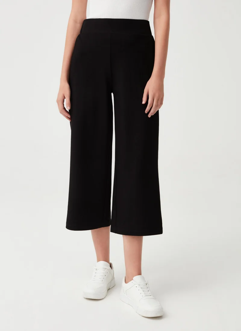 او في اس Ovs Stretch Wide-Leg Trousers