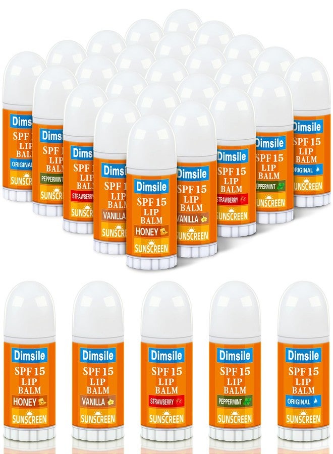 Dimsile 50 Pcs Mini Sunscreen Lip Balms Bulk Spf 15 Lip Balms Sticks with Sunscreen Teacher Nurse Volunteer Employee Appreciation Gifts Bulk Staff Team End of Year Coworkers Gifts for Women Men - Image 1