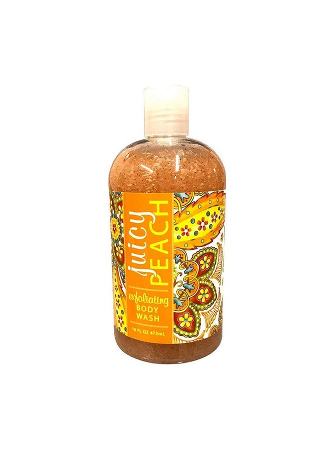 greenwich bay Exfoliating Body Wash Enriched With Shea Butter Blended With Loofah And Apricot Seed 16 Oz (Juicy Peach)