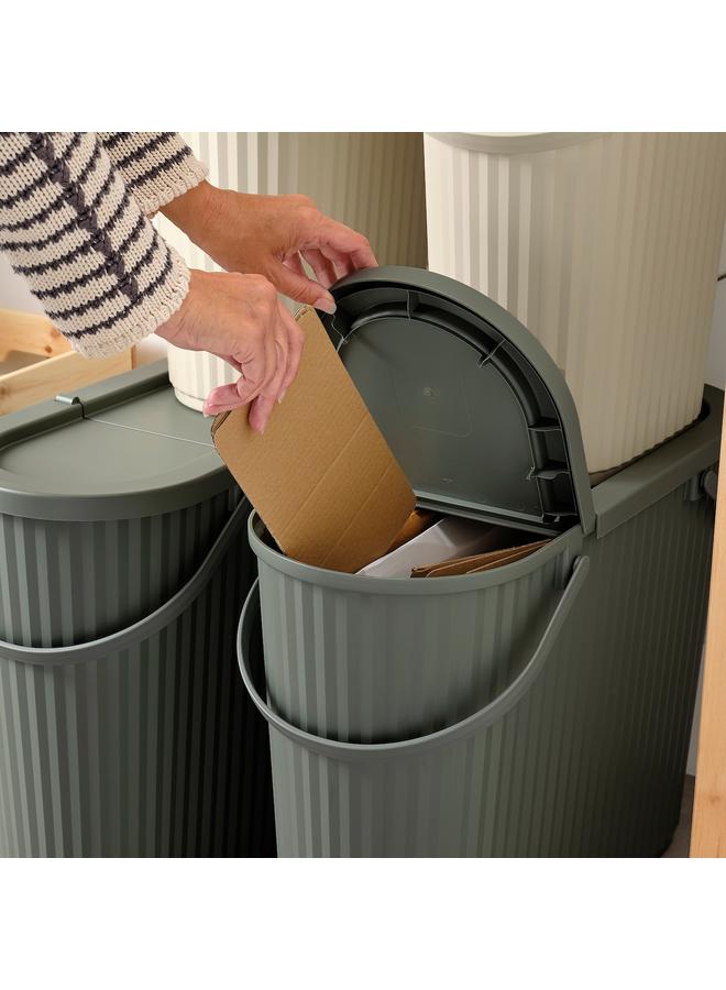 Bin with lid, grey-green, 48 l - Image 5