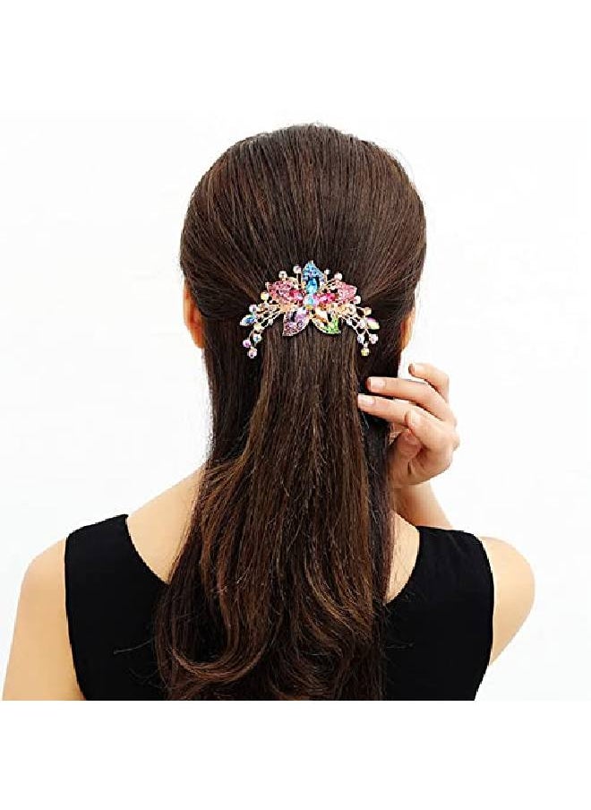 Sankuwen Flower Rhinestones Hair Combs Accessoriesperfect Mother'S Day Giftsbrithday Gifts (Multicolor)  - Image 4