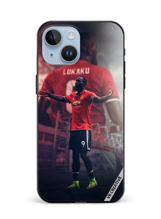 VR CREATIVE Protective Case Cover For Apple iPhone 15 Plus Lukaku Design Multicolour - Image 1